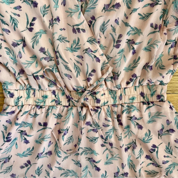 Row A Pink Floral Romper - Picture 3 of 6